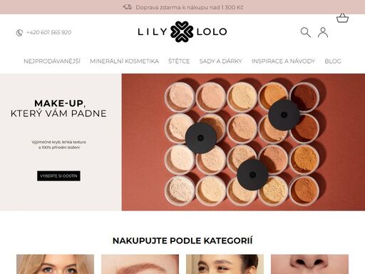 lily lolo je britská značka přírodní dekorativní kosmetiky, jejíž minerální make-up se dnes stal již kultovní záležitostí. netestováno na zvířatech.