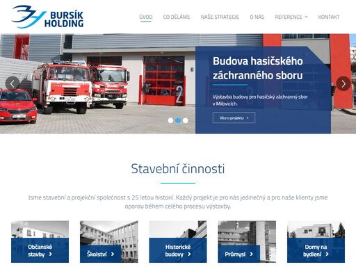 bursík holding, a.s. je stavebně inženýrská společnost, která se zabývá projektováním, inženýrskou činností, prováděním staveb, správou a údržbou nemovitostí.
