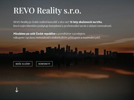 revo reality je česká realitní kancelář s více než 15 lety zkušeností na trhu, která svým klientům poskytuje komplexní a profesionální servis v oblasti nemovitostí.