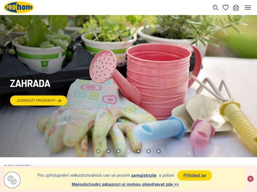 prohome.cz - nabízí přes 6 500 druhů domácích potřeb – kvalitní hrnce, pánve, sklenice, jídelní soupravy, bytové doplňky a další.