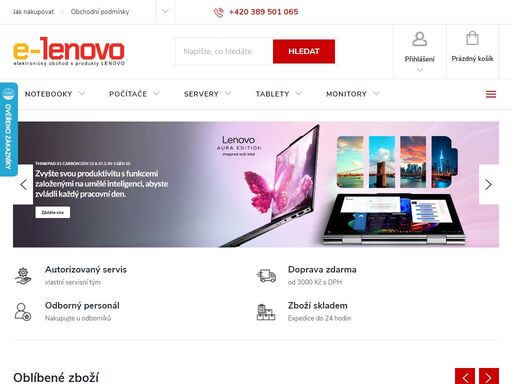 kompletní sortiment značky lenovo. dodáváme kompletní portfolio počítačů, tabletů, monitorů a příslušenství značky lenovo. dále nabízíme řešení pro inteligentní domácnost a inteligentní spolupráci, rozšířené a virtuální reality (ar/vr), komerčního internetu věcí (iot), softwaru, služeb a datových center inteligentní…