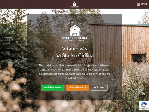 vítáme vás na statku cidlina náš statek si zakládá na ekologickém hospodaření. máme k dispozici ovocný sad, zeleninovou a květinovou zahradou. najdete nás n ...