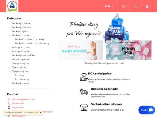 prémiové dortíky pro kluky i princezny. plenky tvaru dortu, kočárku i mašinky! vše z prvotřídních a heboučkých materiálů. dárky zaručeně potěší.