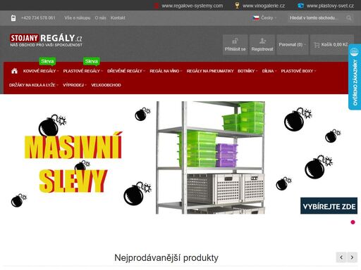 regály všeho druhu. široký výběr regálů vysoké kvality. toto je náš regál. 