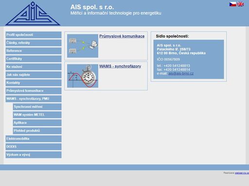 vývoj a realizace systémů synchronního měření wam. vývoj zařízení pro průmyslovou komunikaci. měření a automatizace.
