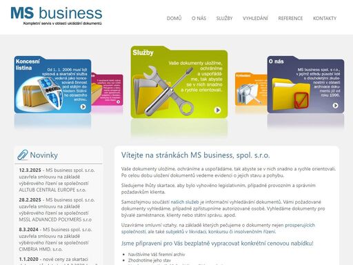 ms business - specialista na archivaci a skartaci dokumentů, digitalizace vašich záznamů