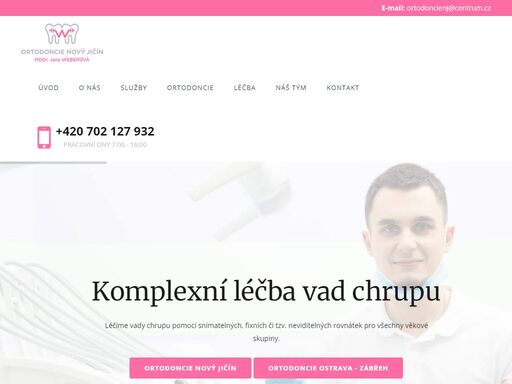 ortodoncie nový jičín, mddr. jana weberová poskytuje komplexní léčbu veškerých vad chrupu pomocí snímatelných, fixních či tzv. neviditelných rovnátek.