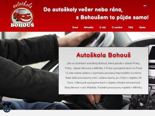 do autoškoly večer nebo ráno, s bohoušem to půjde samo!
