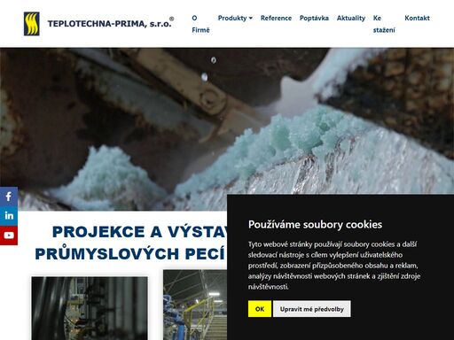 teplotechna-prima, s.r.o. - projekce a výstavba sklářských a průmyslových pecí ve světové kvalitě