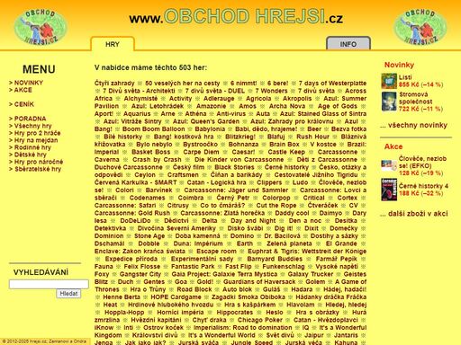 obchod nejen s deskovými hrami