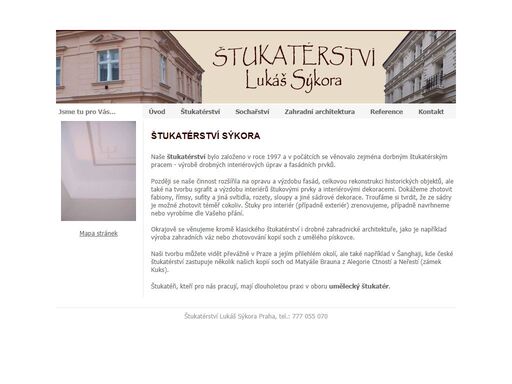 štukatérství sýkora - naše štukatérství nabízí renovaci a výzdobu fasád, jejich celkovou rekonstrukci, ale i výzdobu interiérů (fabiony, sufity, rozety…).
