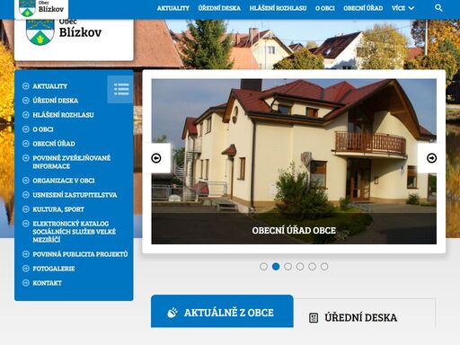 oficiální stránky obce blízkov. najdete zde všechny důležité informace naší obce.