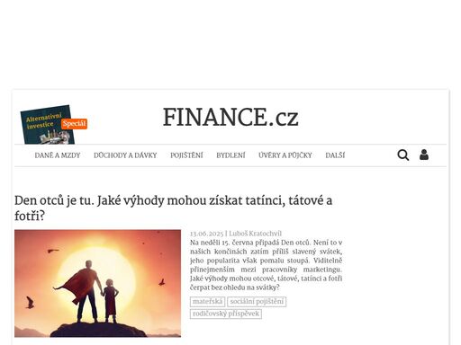 zpravodajství z oblasti osobních i firemních financí - články a rady, jak na důchody a daně, kalkulačky, kurzovní lístky.