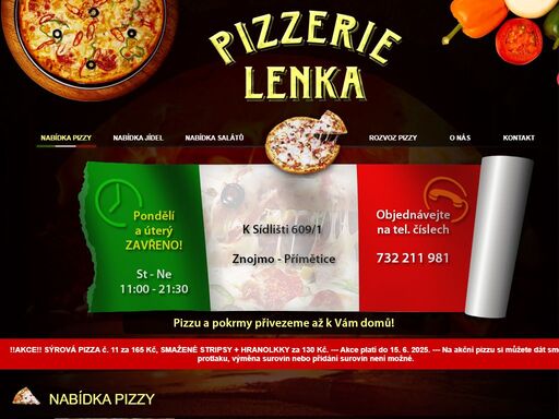 pizzerie ve znojmě - příměticích