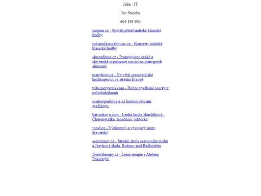weby a aplikace od roku 2009.