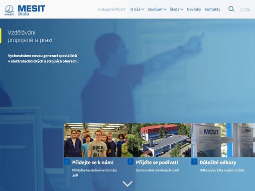 mesit střední škola, o.p.s., nabízí uchazečům o vzdělávání studium oborů v oblasti strojírenství, elektrotechniky a podnikání. v naší firemní škole se snoubí dlouholetá tradice ve vzdělávání s inovativním přístupem k výuce. 