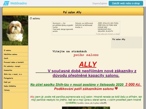 kompletní úprava psů