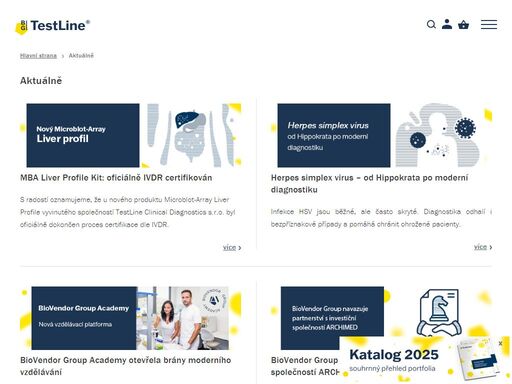 testline clinical diagnostics s.r.o. - vývoj, výroba a distribuce humánní a veterinární laboratorní diagnostiky