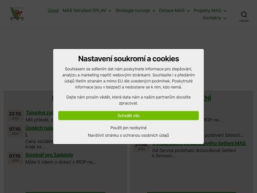 databáze projektů intervence 52.77 sp szp máte zájem o zasílání novinek a informací o nových výzvách? vyplňte přihlášku níže a žádná informace vás nemine! ?? přihláška k odběru novinek mapa území mas sdružení splav místní akční skupina sdružení splav sdružuje subjekty z území 31 obcí rychnovska. její současné území kopíruje s výjimkou 3 obcí správní