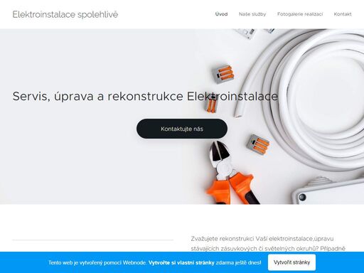 servis, úprava a rekonstrukce elektroinstalace