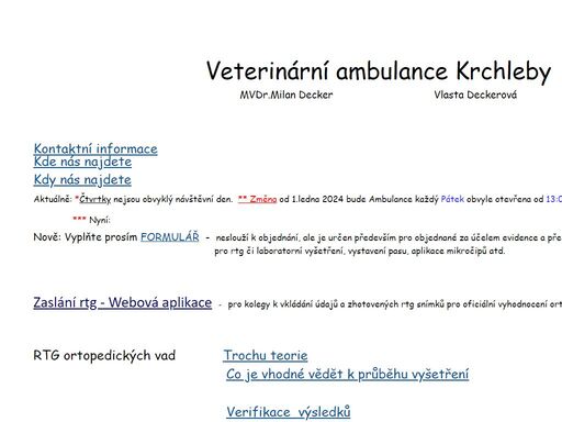 veterinarni ambulance krchleby 2