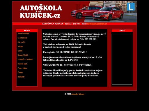 autoškola kubíček nabízí řidičské oprávnění skupin a, b