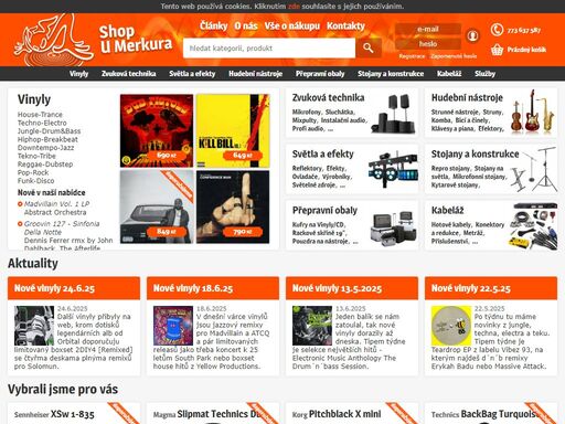 shop u merkura - prodej vinylů, dj vybavení, hudebních nástrojů, zvukové a světelné techniky. nabízíme také poradenství a instalaci techniky.