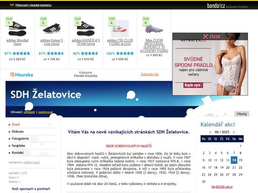  
vítám vás na nově vznikajících stránkách sdh želatovice.
 
sbor dobrovolných hasičů
sbor dobrovolných hasičů v želatovicích byl založen v roce 1906. do té doby byla v obci k dispozici  malá  ruční, jednopístová ...