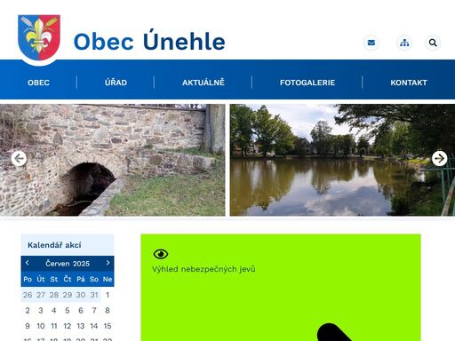 oficiální stránky obce únehle