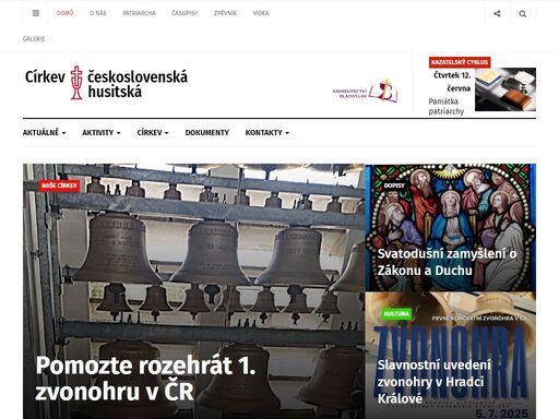 třetí největší křesťanská církev v české republice, oficiální stránky ústřední rady v praze
