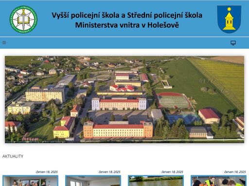oficiální webové stránky vyšší policejní školy a střední policejní školy mv v holešově