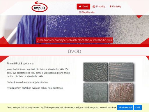 prodej bezpečnostního skla, float, antireflexního skla, ornamentního sklo, zrcadel, izolačního skla a černého náhrobního skla.