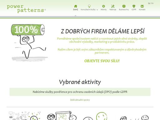 pomáháme společnostem nalézt a rozvinout své silné stránky, zlepšit obchodní výsledky, marketing a produktivitu práce.