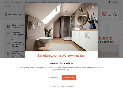 vítejte na kotle-koupelny.cz, vašem důvěryhodném internetovém obchodě, který se specializuje na topenářskou techniku, vybavení koupelen a technické vybavení budov. 