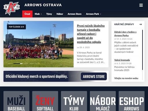 ostravský sportovní klub softballu a baseballu.