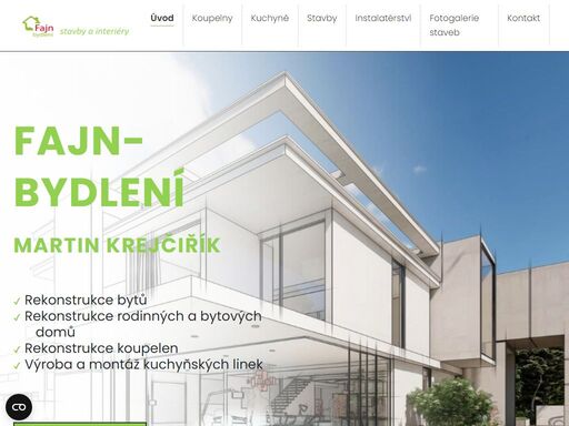 nabízíme rekontrukce bytových jader, rekonstrukce bytů a koupelen, veškeré práce a služby spojené s výstavbou rodinných domů.