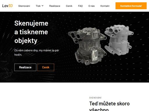 skenujeme a tiskneme objekty. co vám zabere dny, my máme za pár hodin.