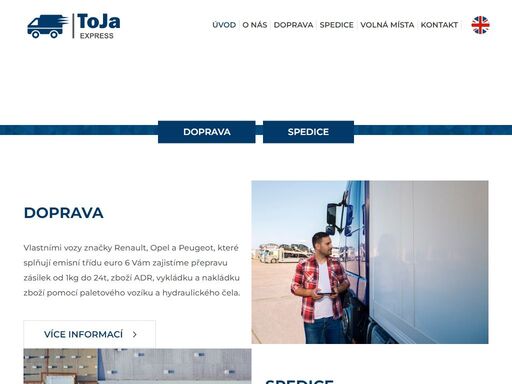 toja express | doprava, spedice, logistika %
