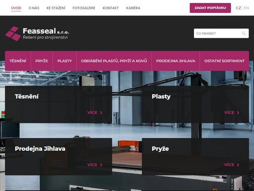 zabýváme se realizací technických řešení v oblasti strojírenství. specializujeme se především na oblast těsnění, pryžových a těsnících materiálů, plastů a jejich obrábění. zaměřujeme se na výrobu, prodej, konstrukční návrhy a zajišťování komplexních řešení pro strojírenství.