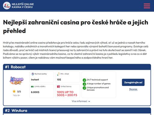 hrajte bezpečně v zahraničních online kasinech! porovnejte zahraniční online kasina s českými online kasiny, zjistěte jejich výhody a nevýhody, bezpečné platební metody a důležitá kritéria při výběru zahraničního online kasina.