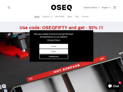 oseq new generation 3d printing sheets with advanced adhesion and safe element is the best product on the market today. first layer matters. oseq sheets are the best 3d printing sheets on the planet.