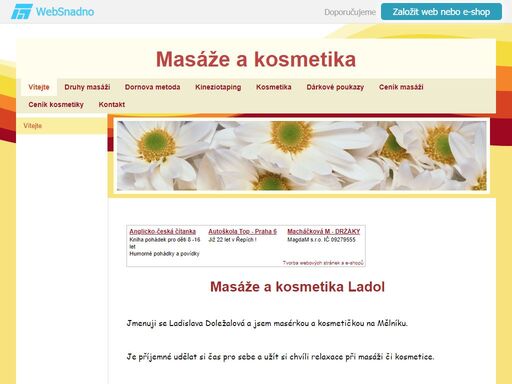 mělník,kosmetika a masáže 