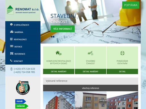 společnost renomat s.r.o. se zabývá zateplováním bytových a rodinných domů.