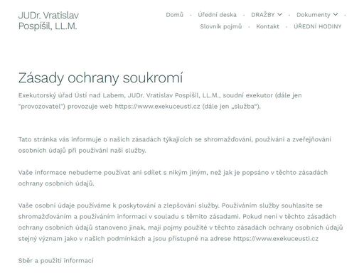 judr. vratislav pospíšil, ll.m.
soudní exekutor
ústí nad labem