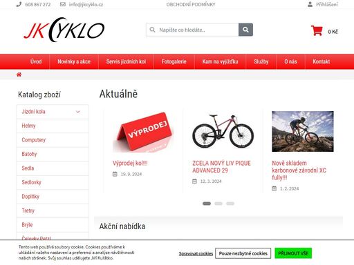 prodej jízdních kol a cykloservis s dlouholetou tradicí a důrazem na profesionální přístup k zákazníkovi se sídlem ve velkém meziříčí.