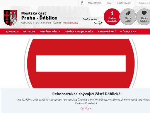oficiální web městské části praha - ďáblice