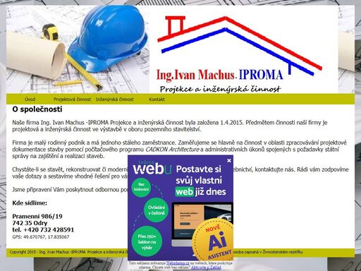 projekce a inženýrská činnost ve stavebnictví