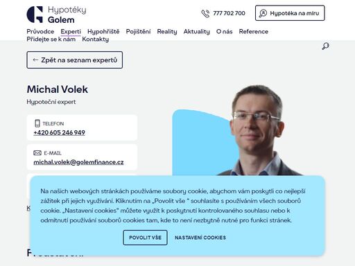 potřebujete pomoc s financováním nového bydlení? kontaktujte hypotečního experta michal volek, tel. +420 605 246 949, který vám pomůže nejen s hypotékou.