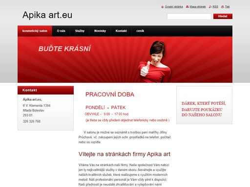 služby v oblasti péče o tělo.kosmetický salon apika art.kosmetika,kadeřnictví,manikúra,pedikúra,masáže.vše v jednom mladá boleslav