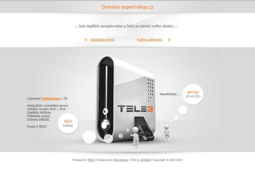 doména expert-shop.cz je úspěšně zaregistrována